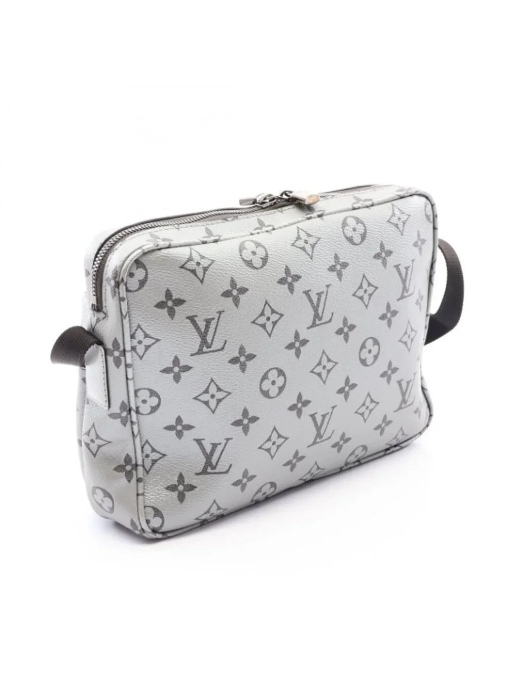 Louis Vuitton Shoulder Bag Reflective Messenger PM Monogram Silver